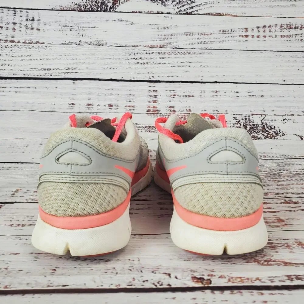 Nike Flex Gray Pink Running Shoes 512108-004 Women's Athletic Sneakers Size 7.5